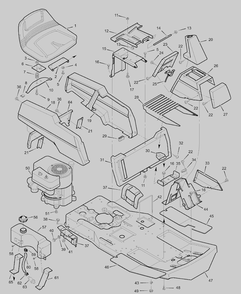 Part Location Diagram of MUF-99625 Briggs and Stratton Instruction Book and Parts List
